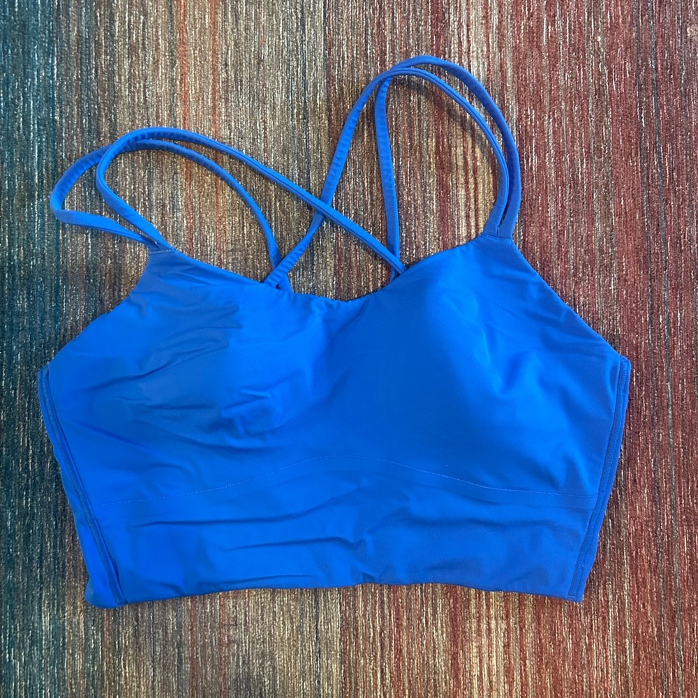 Lululemon like a cloud longline blazer blue tone